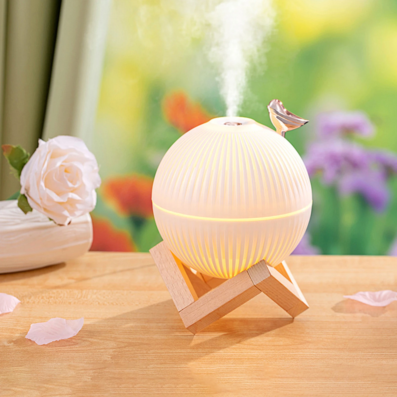 

330ML Mist Humidifier With Night Light Quiet Bird Humidifier Cool Desktop USB Powered Humidifier for Home Travel Office Bedroom