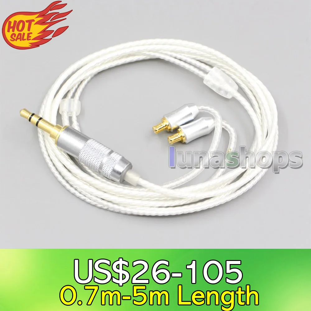 

LN006616 Hi-Res Silver Plated 7N OCC Earphone Cable For Audio Technica ath-ls400 ls300 ls200 ls70 ls50 e40 e50 e70 312A