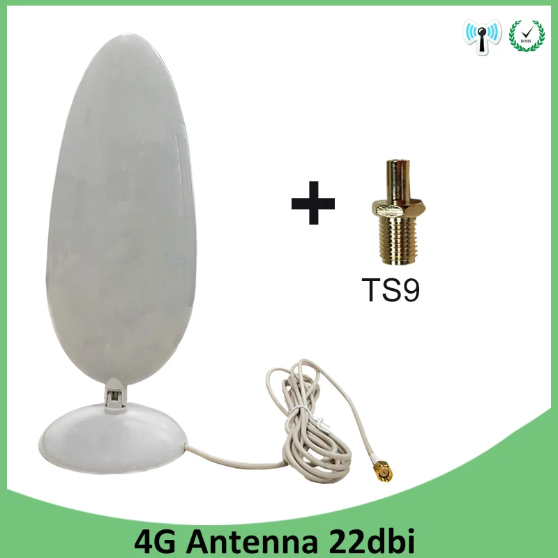 Антенна Grandwisdom 3G, 4G LTE, 22 дБи, разъем SMA, антенна 698-960/1700-2700 МГц, IOT, магнитное основание, 3 м, прозрачная присоска