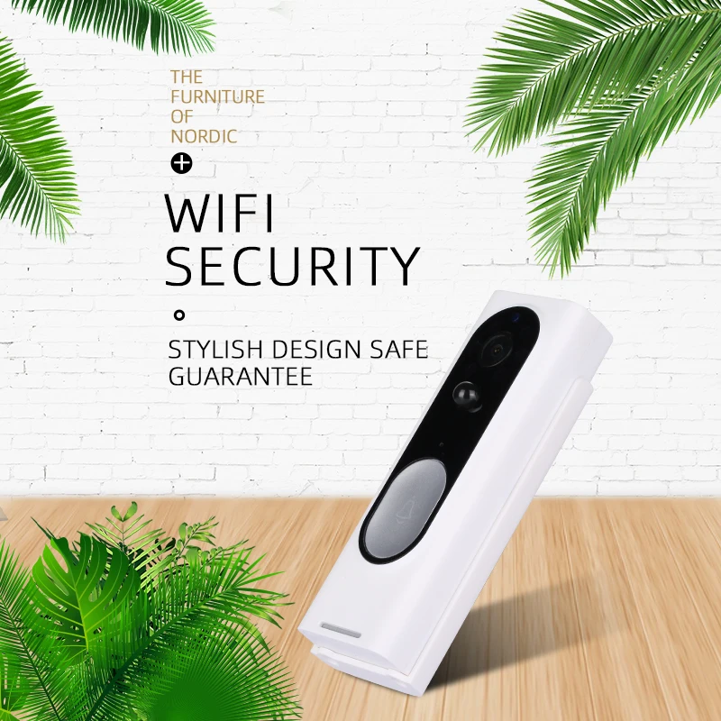 Умная Wi-Fi видеокамера на дверной звонок визуальный домофон с Chime ночного видения IP дверной звонок беспроводной домашней камеры безопасности