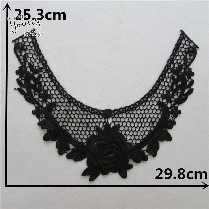 Лидер продаж кружевной воротник с цветочной вышивкой декоративная вышивка в
