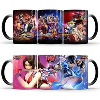 new style beauty color changing mug personalized office ceramic hot sensing coffee cup game hot blooded character water cup
