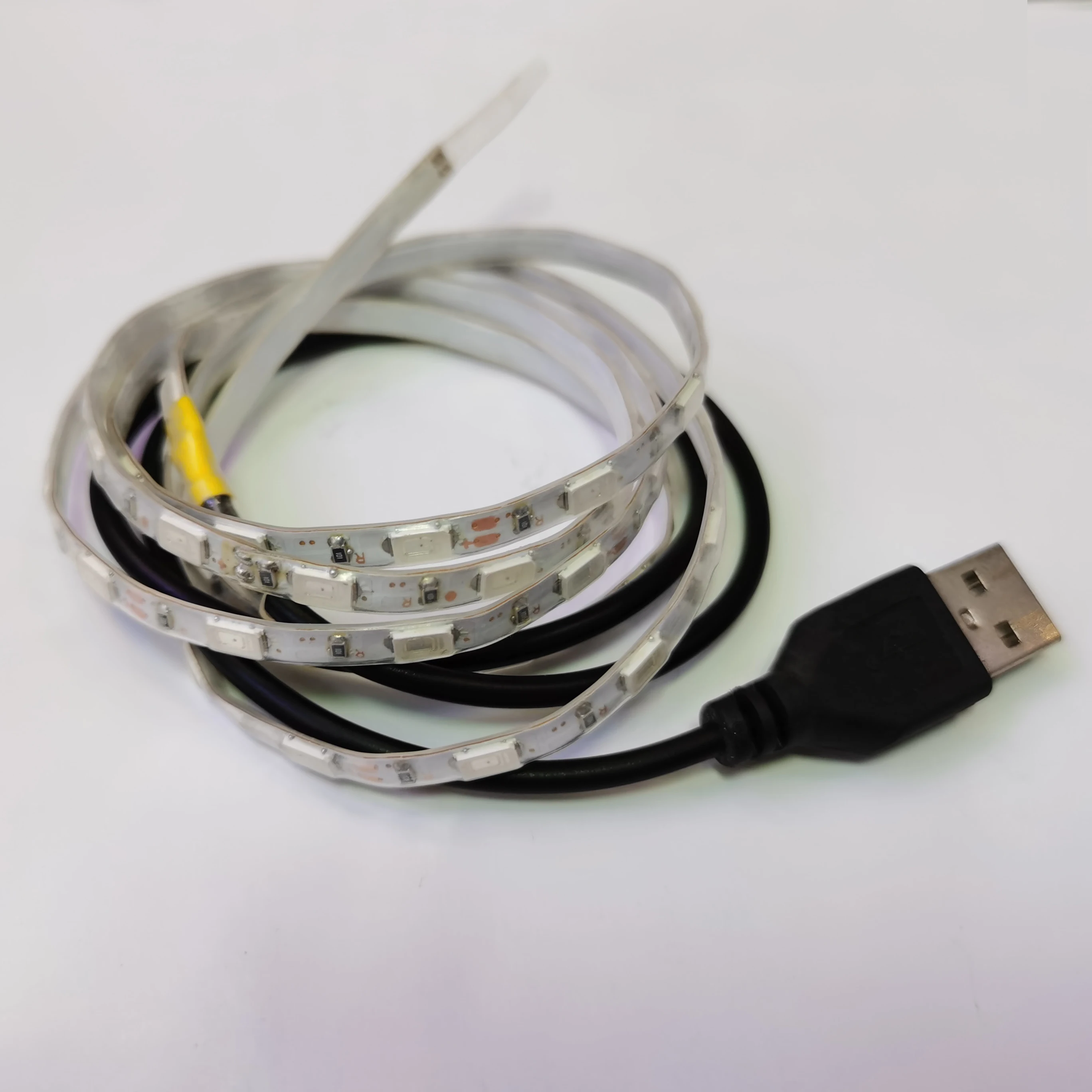 Светодиодная лента постоянного тока 5 В USB 100 см 5730 60 светодиодов светильник аемая