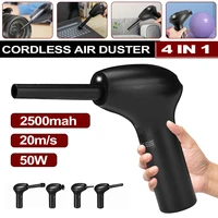 50w cordless air duster compressed air blower cleaning tool for computer laptop keyboard electronics cleaning for camera