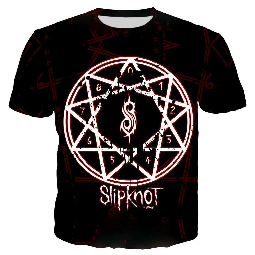 2019 забавная Повседневная футболка с 3D принтом Slipknot модные женские и мужские топы