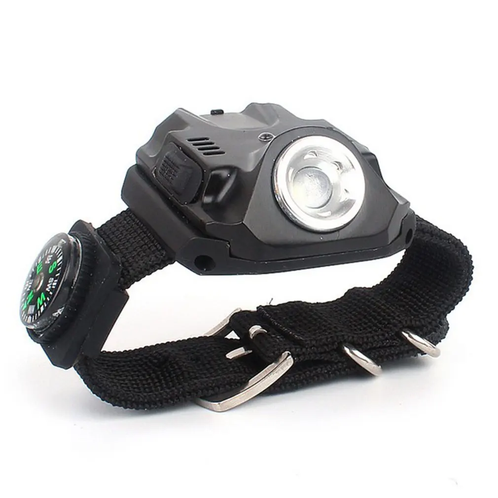 Outdoor Camping Glare Led Wrist Light Flashlight Night Fishing Running Bicycle Riding Multi-Function Watch |
