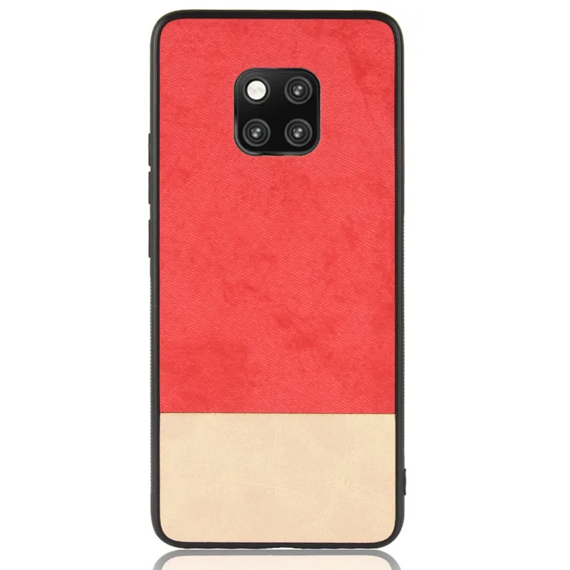 for Huawei Mate 30 Pro 20 20X Lite Case Farbic Leather Matte Back Cover Soft Bumper Mate20 X 20Pro Funda Shell |