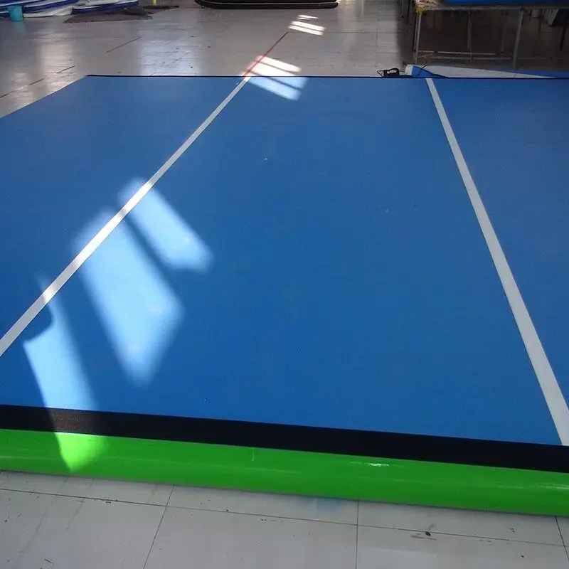 Дешево Бесплатная доставка, складной коврик для прыжков 3*3*0,1 м, коврик для гимнастики и воздушных тренировок, надувной воздушный трек для чирлидин...