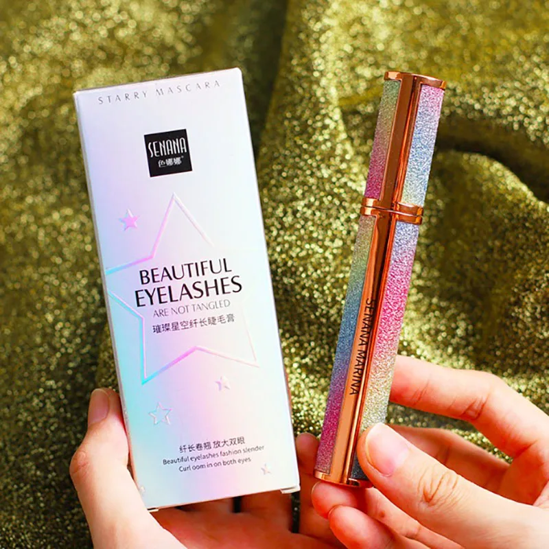 Тушь для ресниц 4D из шелкового волокна водостойкая удлиняющая| |