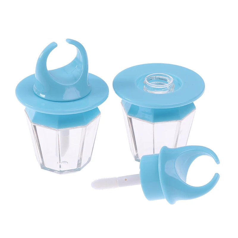 8 мл синий бриллиант форма кольца пустой блеск для губ бутылка трубка бальзам