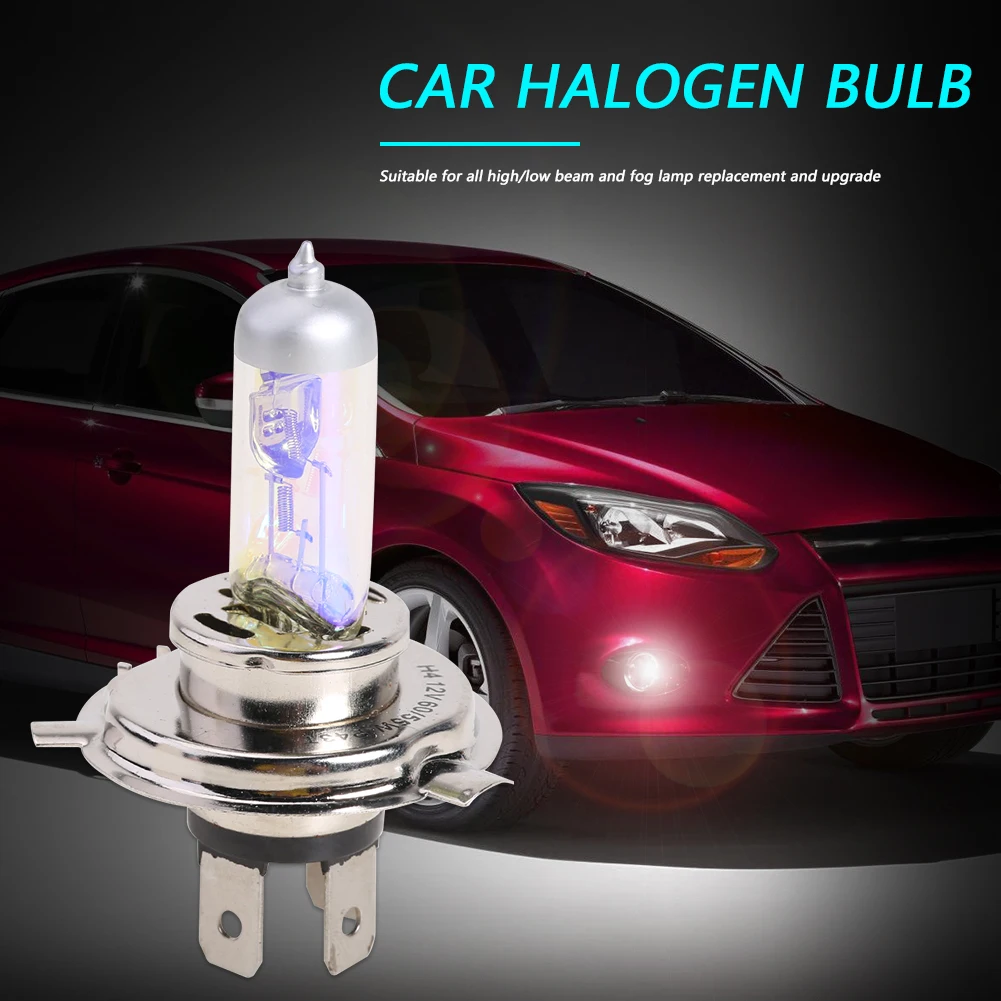 

Car Headlight Fog Light Bulb Auto Light Source High Power Car Headlights Lamp H4 Halogen Bulb 12V 3000K 60/55W