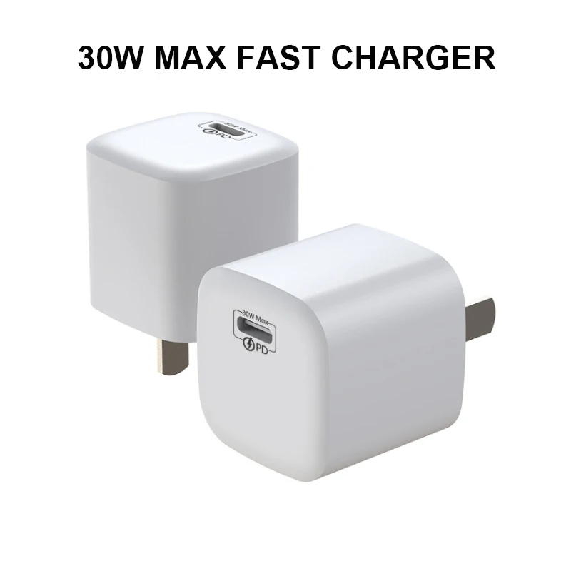 USB C зарядное устройство 30 Вт PD Type QC3.0 Быстрая Зарядка адаптер для iPhone 13 12 11 Pro Max X 8