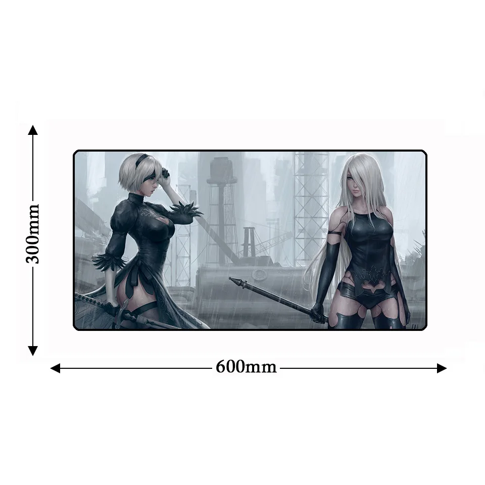 Large 60X30cm Sexy Anime Natural Rubber Mouse Pad Game Gamer Gaming Keyboard Non-slip Mousepad Mat Mausunterlage tapis de souris |
