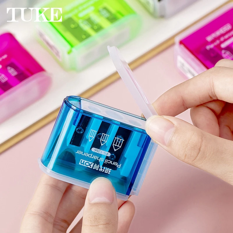 5 шт. точилка для карандашей с тремя отверстиями мультяшная Милая подарки детей