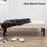 kitchen slipcover pu leather chair bedroom bench cover elastic home decor dining room soft stretch washable stylish waterproof