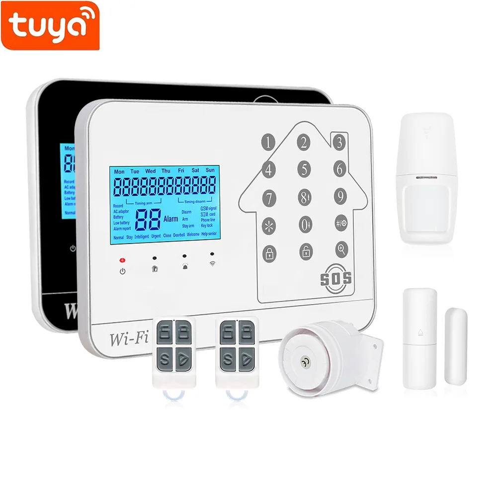 Wi-Fi GSM PSTN домашняя система охранной сигнализации с беспроводным детектором