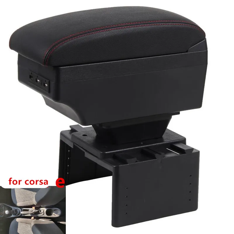 Для corsa e подлокотник коробка универсальный автомобиль центральной консоли