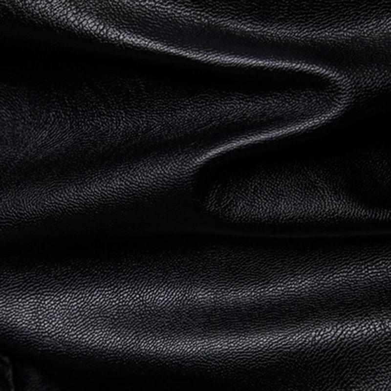 

Autumn Winter Mens Zipper PU Leather Jacket Casual Motorcycle Leather Jacket Men Leisure Clothing Slim Leather Jacket