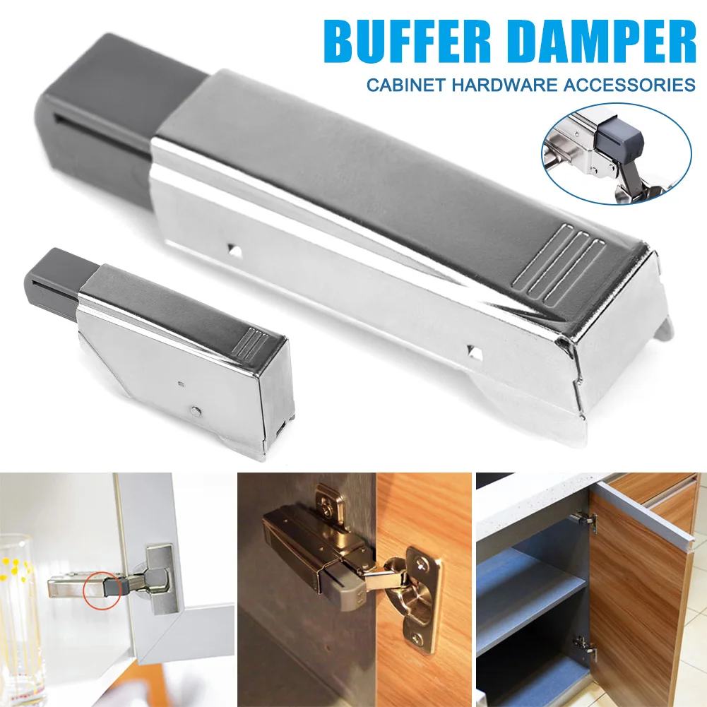 

Straight Arm Full Overlay Hinge For Doors Nickel Finish Automatically Adjust Stainless Steel Furniture Hinges Damper Bedroom