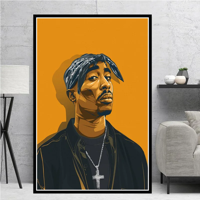 2Pac Tupac J Cole Post Malone XXXTentacion постер рэпера поп звезды картина настенное искусство
