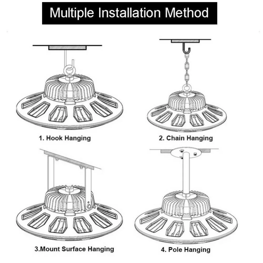UFO Led High Bay огни 50 Вт 100 Вт 200 Вт 300 Вт 500 Вт 110 В 220 в промышленное освещение для склада ультратонкое мастерское мачтовое освещение