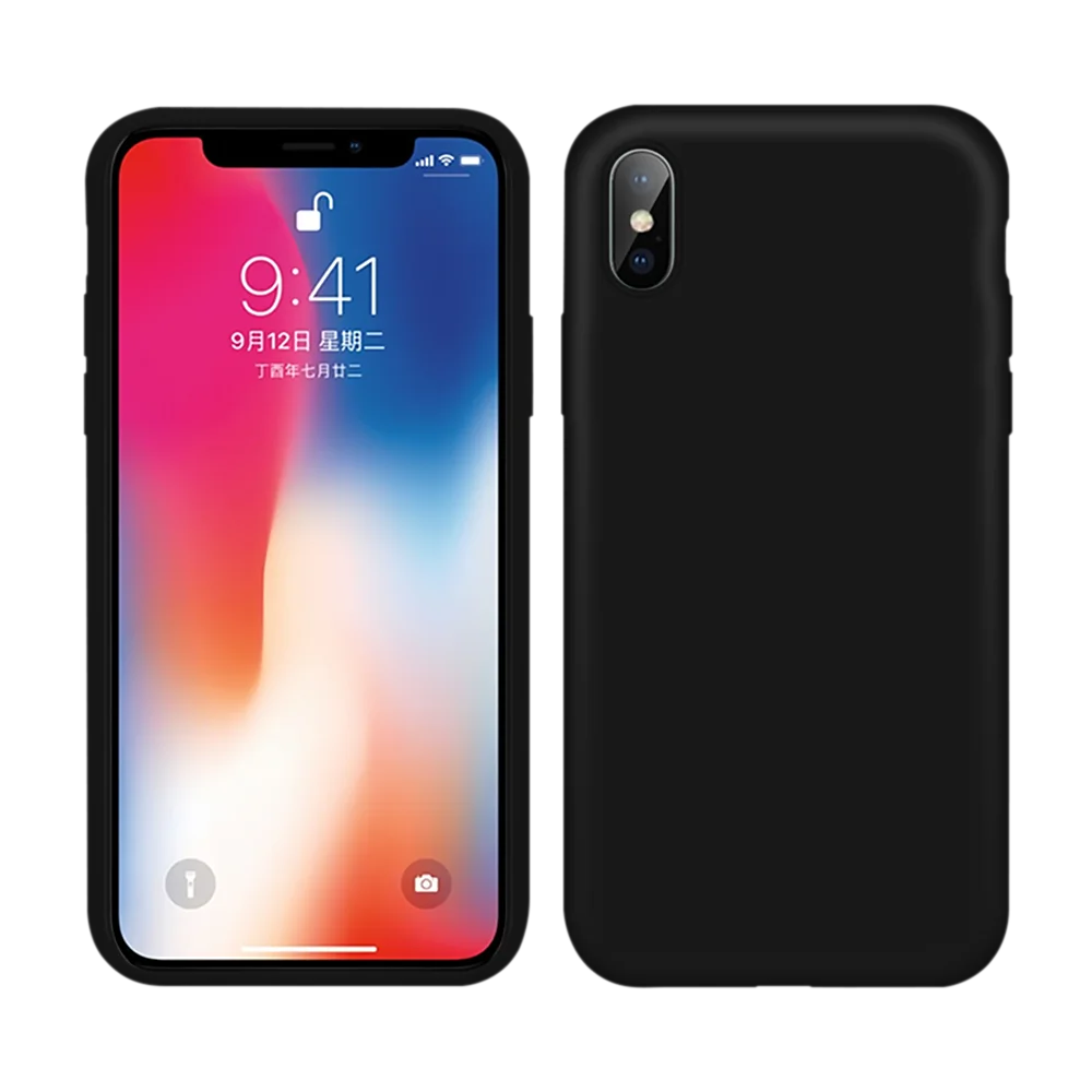 Жидкий силиконовый 360 Полный Чехол для iPhone 6 6S Plus X мягкий для iPhone 8 7 Чехол для iPhone 7 8 Plus X XR XS Max чехол Fundas