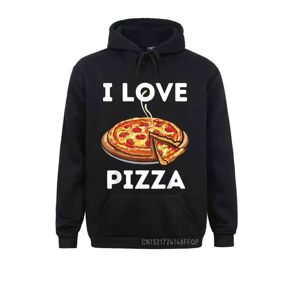 Я люблю пиццу-еду любимый Foodie пуловер семейная Повседневная Толстовка с длинным