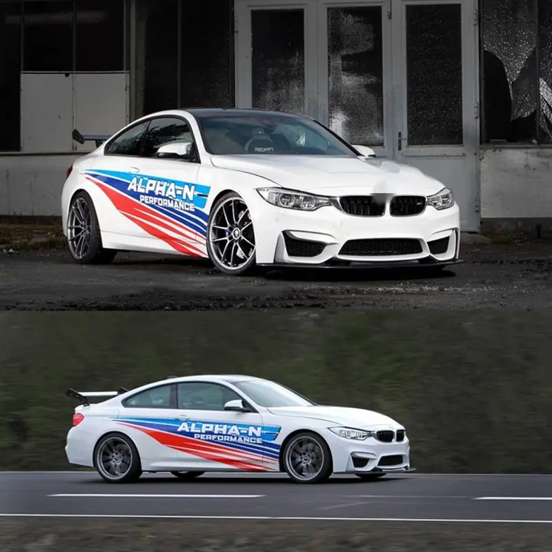 Гоночная наклейка для кузова M3 M4 Модифицированная украшения полосатая пленка с