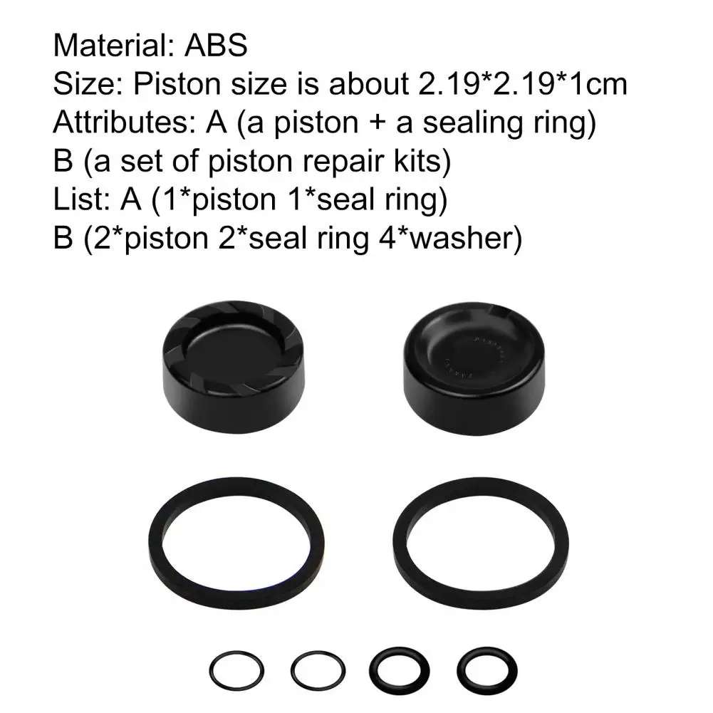 

1 Set Sturdy Bike Brake Piston Compact Anti-scratch Piston Brake Caliper Kit for Bike