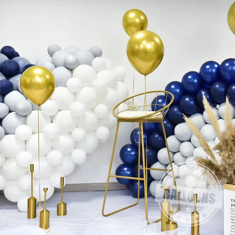 

20pcs/lot Thickened Latex Balloons Blue White Colorful Matte Balloon Party Decoration Valentine's Day Wedding Birthday Decor