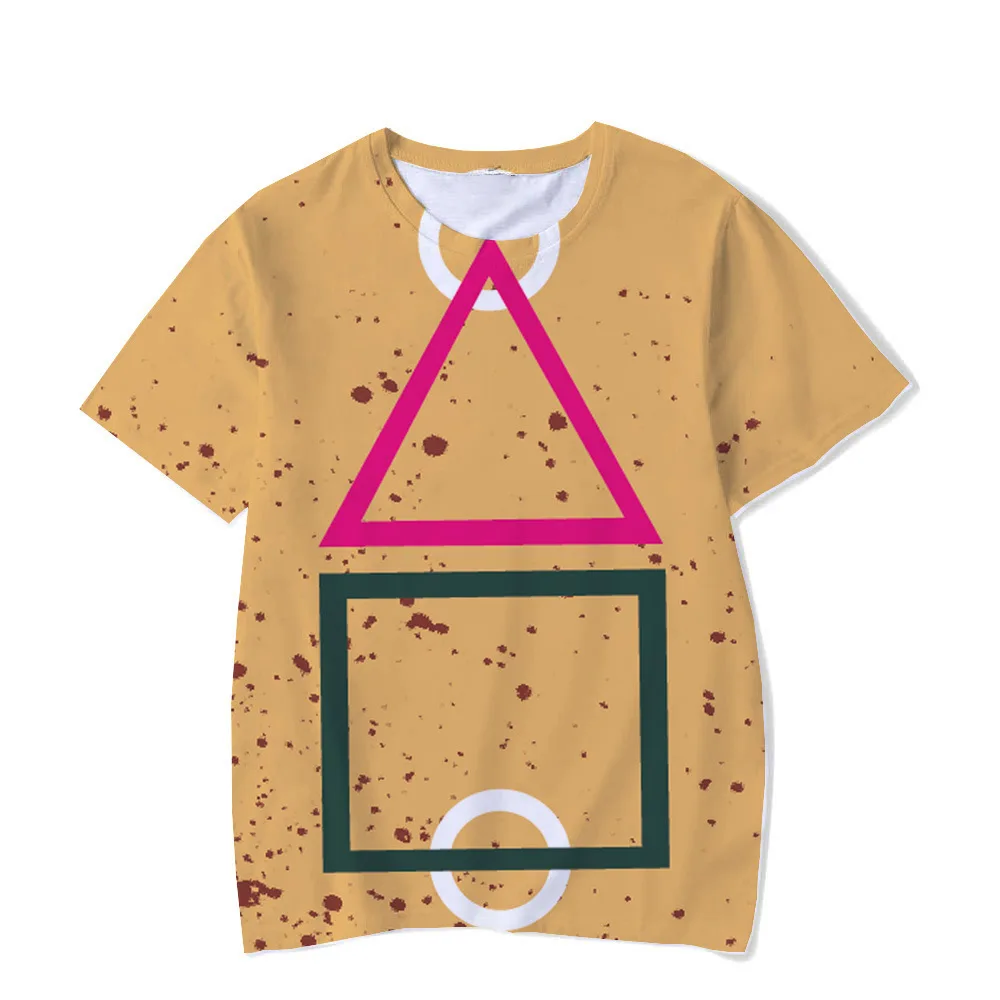 

Squid Game Squid Game Summer Men's 3D Printed T-shirt Graphic T-shirt Best-selling Plus Size T-shirt Men's Custom Sweatshirt Top