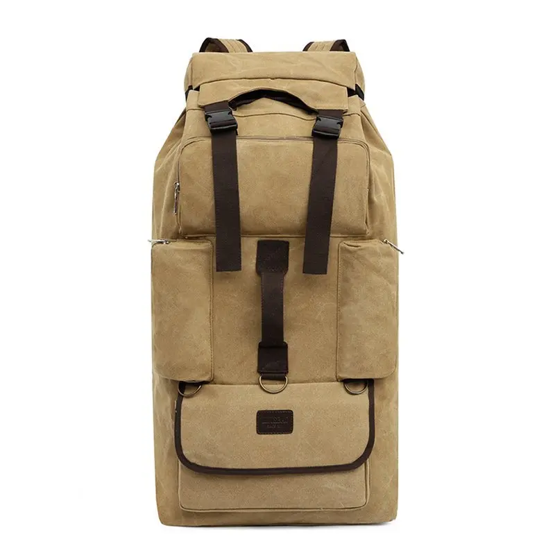 

Men's Backpack Mountaineering Outdoor Man Large Capacity Travel Bag Durable New Casual Hiking Backbag Canvas For Camping On Foot