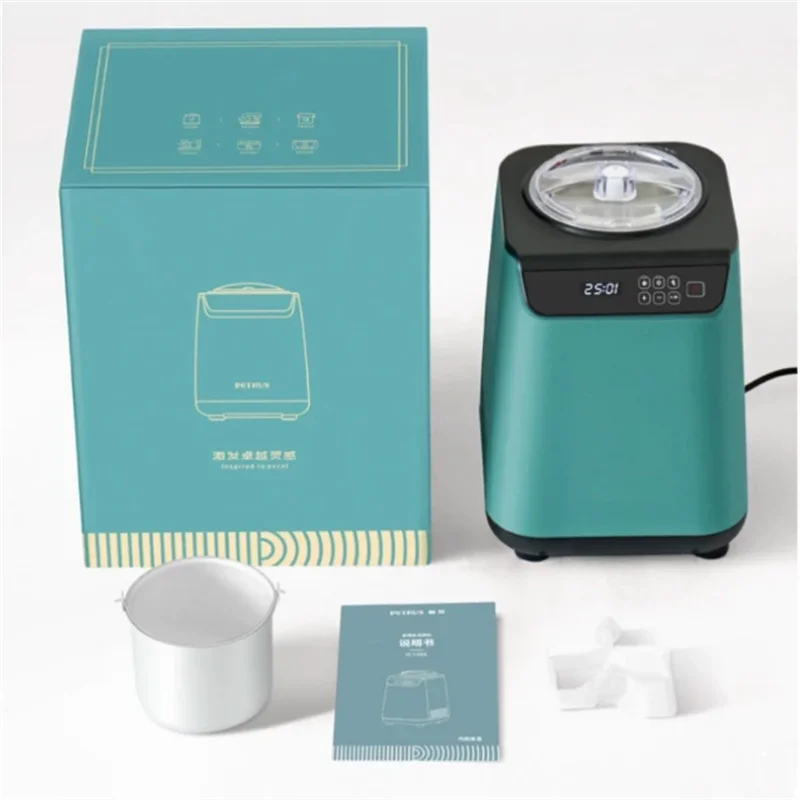 

Household Built-in Freezer Compressor Refrigeration Intelligent Soft and Hard Flavor Mini Ice Cream Machine
