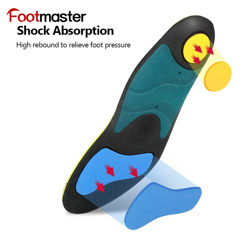 FootMaster Light Sports Orthopedic Insole EVA Insole To Relieve Flat Feet Insoles Arch Support Shoe Pad Unisex Insole