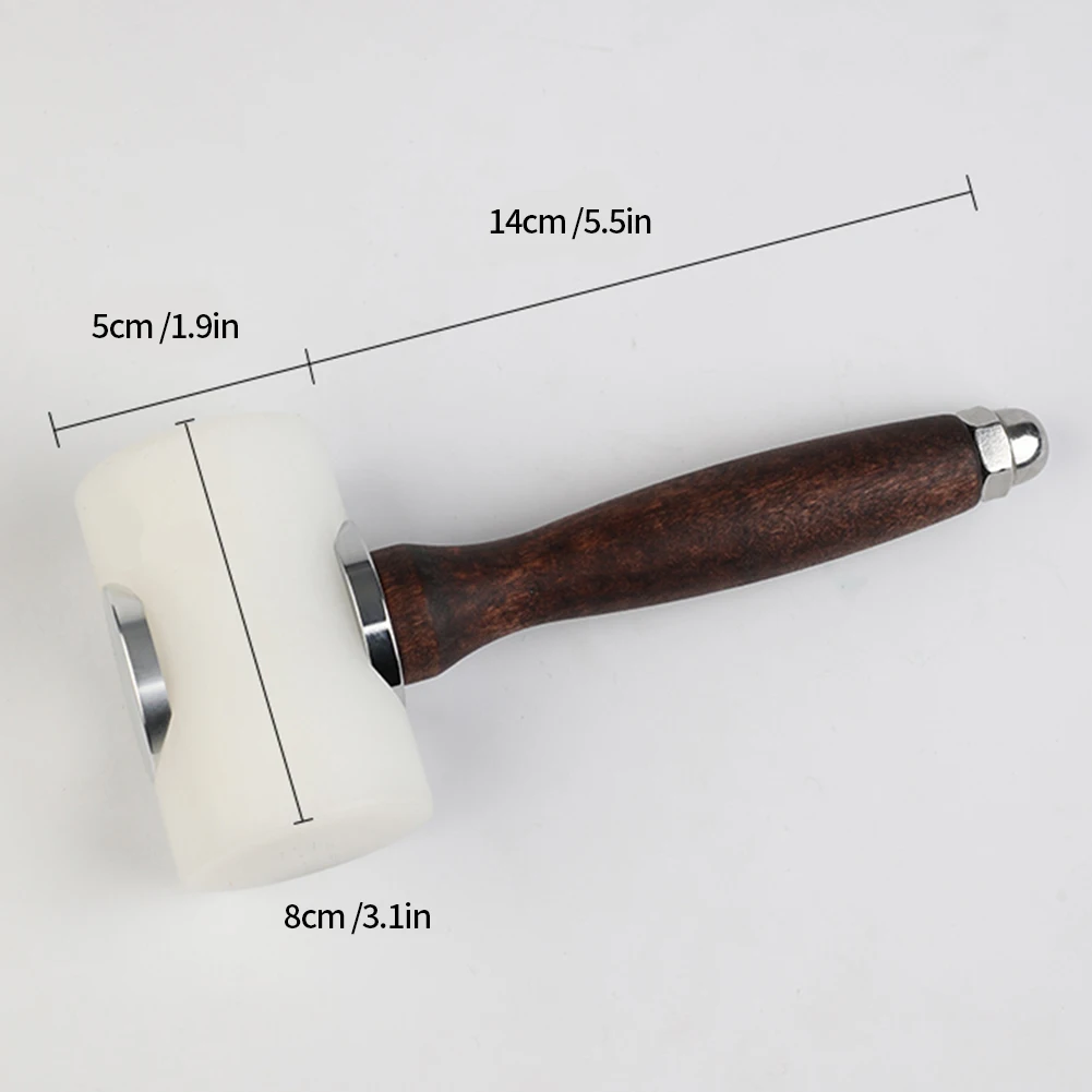 

Leather Printing Saddle Tool Alloy Carving Hammer Stamps Sculpture DIY Craft Printing Working Sew Nylon Hammer Tool 2021