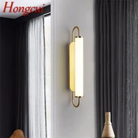 hongcui nordic wall light sconces led lamp modern creative design gold fixtures decorative for home corridor