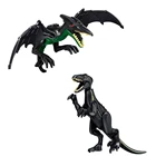 Новинка, большой размер, динозавр, сборный мир, строительные блоки, игрушки, темный Птерозавр, Раптор, Детские модели животных, кирпичи, игрушка для мальчиков, подарок