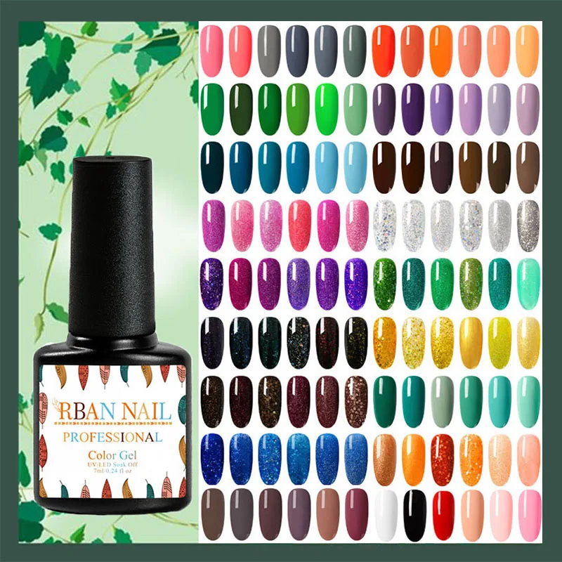 RBAN NAIL 6 шт./компл. стандартный набор искусственных гель удаляемый замачиванием