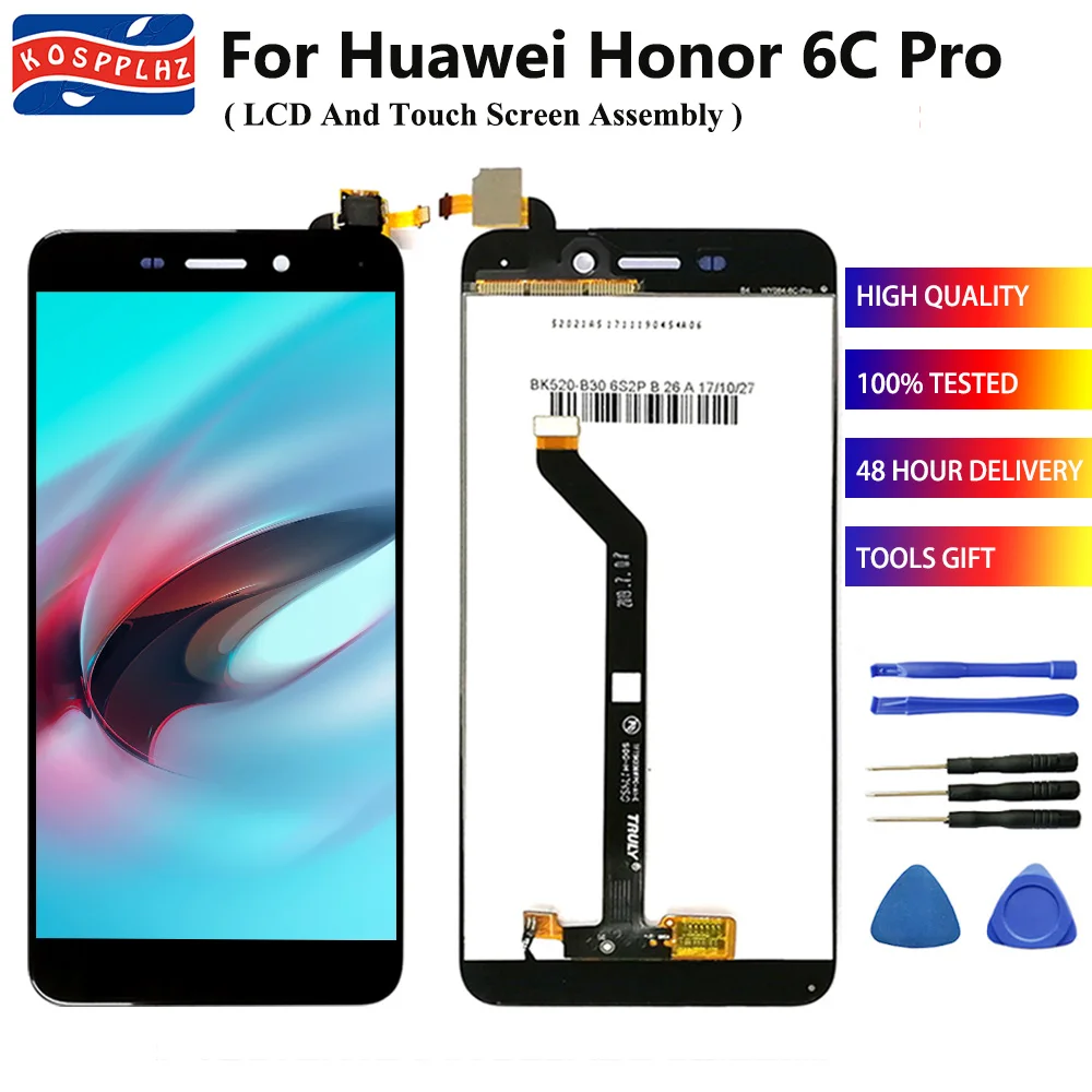 ЖК дисплей 5 2 дюйма для huawei honor 6C PRO сенсорный экран с дигитайзером в сборе замена 6