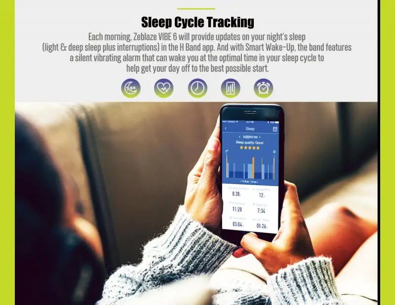 

Smart Watch Zeblaze VIBE 6 Sports Watch BT5.0 Independent Music Player Fitness Tracker IP67 Waterproof Health Monitor Smartwatch