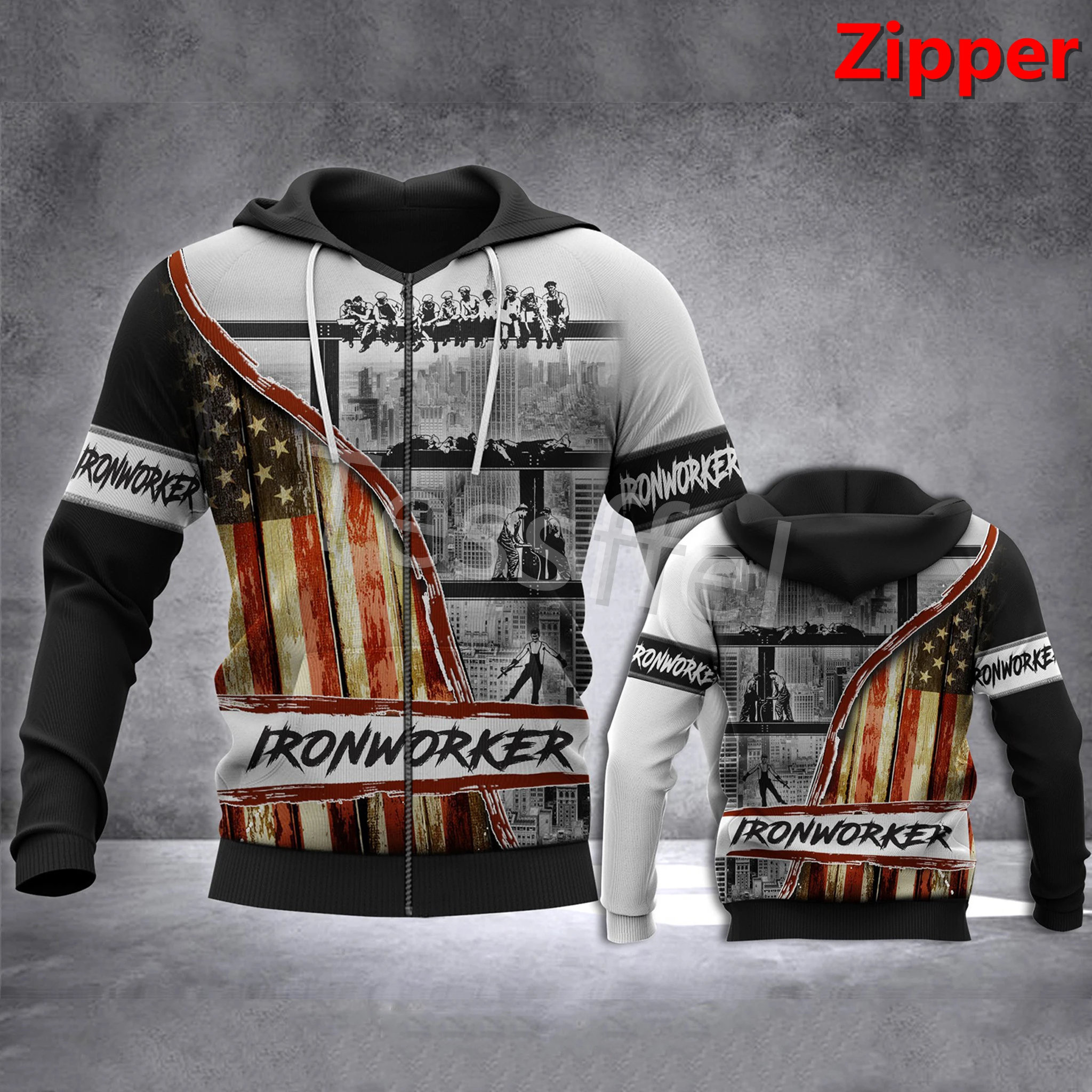 

Tessffel Newest Ironworker Hoodies New Fashion 3D Printed Worker Men's Hooded Harajuku Creative Sweatshirt Pullover Style-7