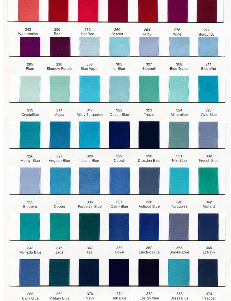 Двухсторонняя Атласная Лента 100 ярдов однотонная 3/8 дюйма 9 мм плотная и толстая