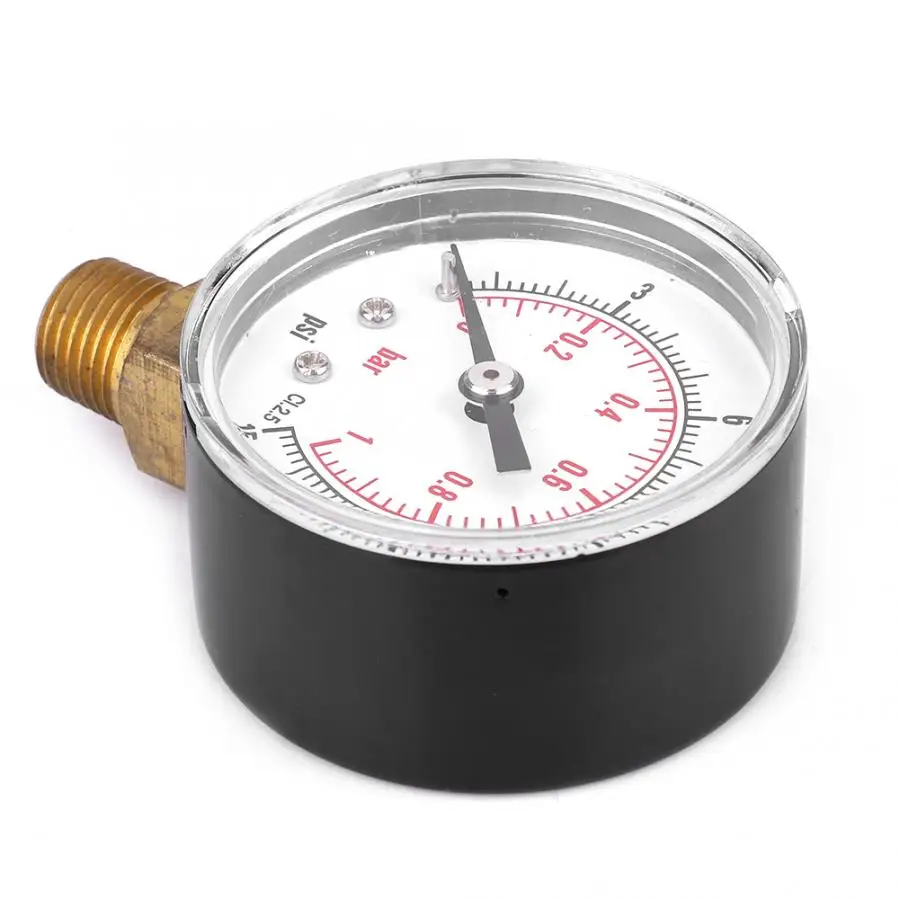 Манометр 50 мм 1/4 BSPT латунная резьба для топлива воздуха масла газа воды давления