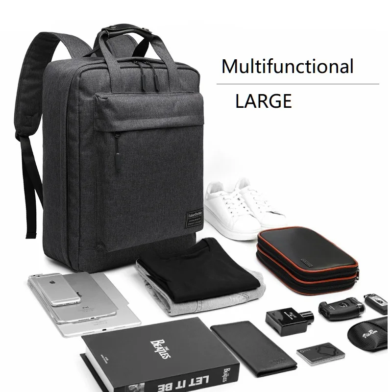 

New Backpack Men's Fashion Canvas Shoulder Bag Teenage Multifunction School Bag Waterproof Backpacks for Girl Large Travel Bag