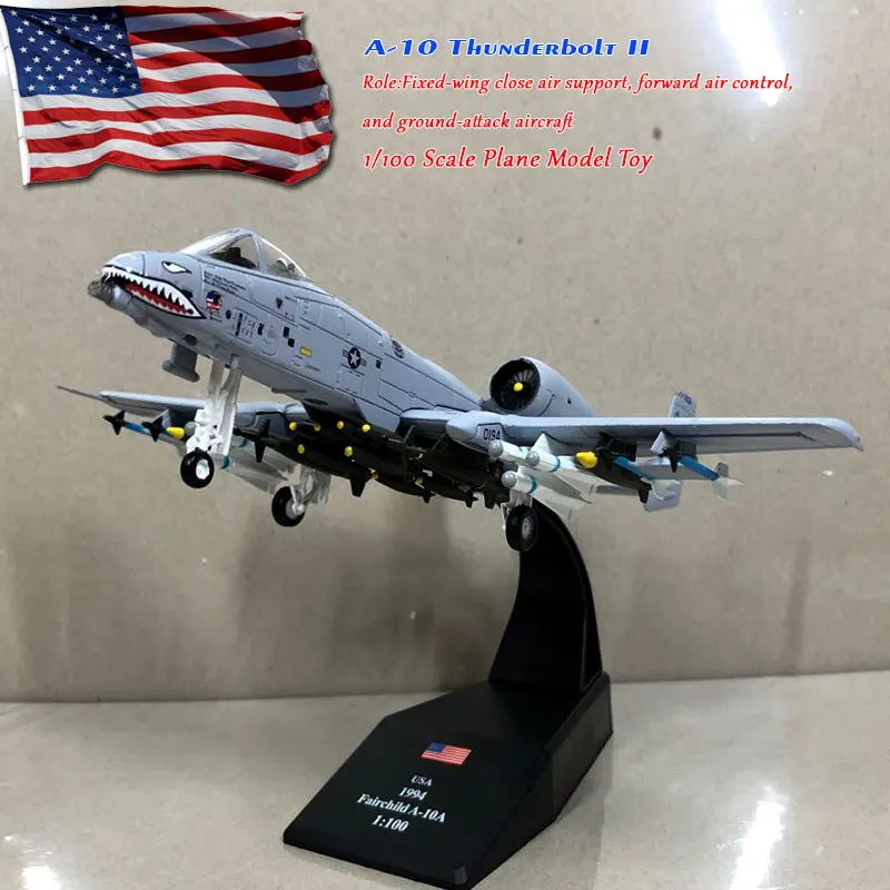5 шт./лот WLTK 1/100 весы A 10 Thunderbolt II Штурмовик 23rd TFW Летающие тигры Diecast металлические