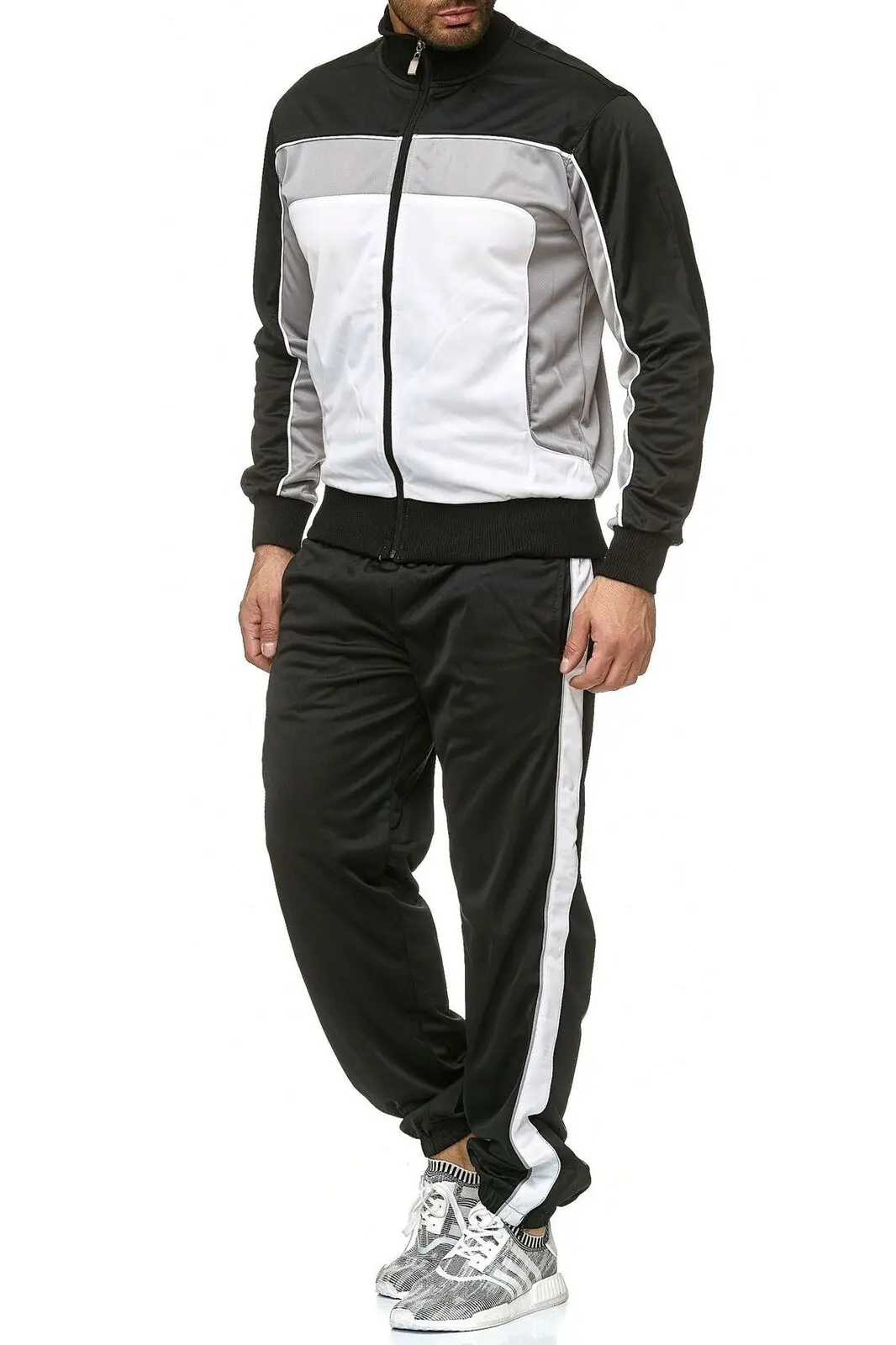 

ZOGAA 2 Pieces Sets Men Tracksuit Sweatshirt+pants Zipper Sportswear Sweat Suits Casual Mens Clothing Sweatsuits Plus Size S-3XL