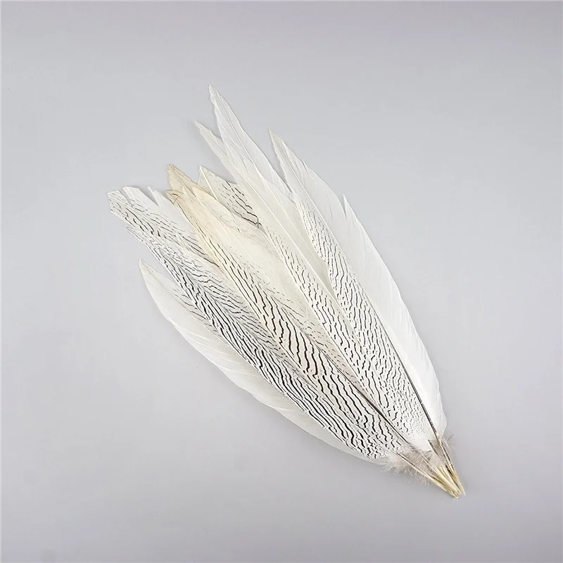 Natural Pheasant Tail Feathers for Jewelry Making 8-32" Silver Carnaval Assesoires Wedding Decoration | Дом и сад