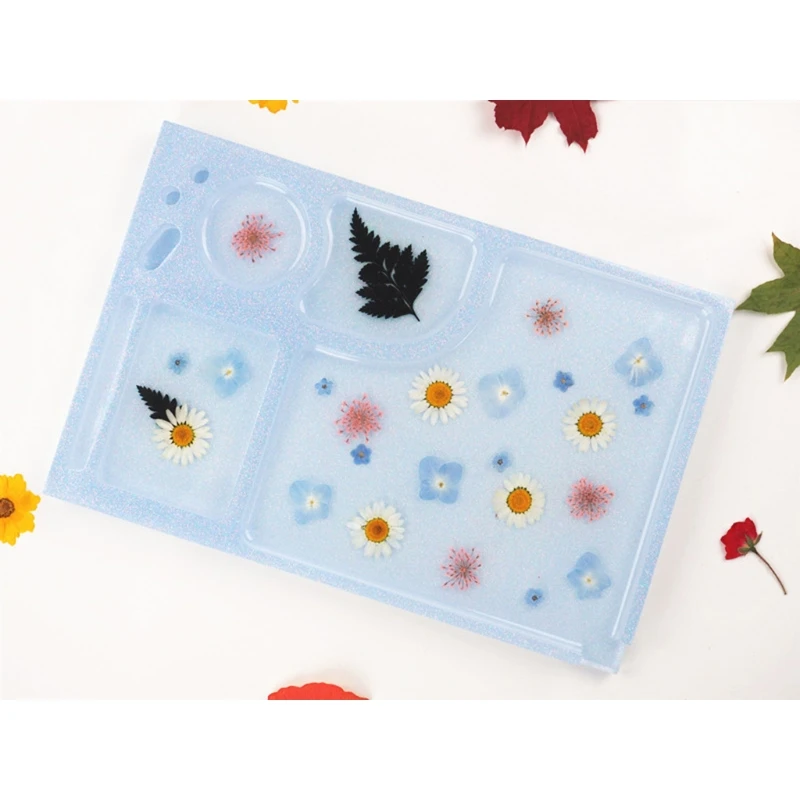 

Rolling Cigarette Tray Crystal Epoxy Resin Mold Makeup Plate Ashtray Casting Silicone Mould DIY Crafts Decorations Tool