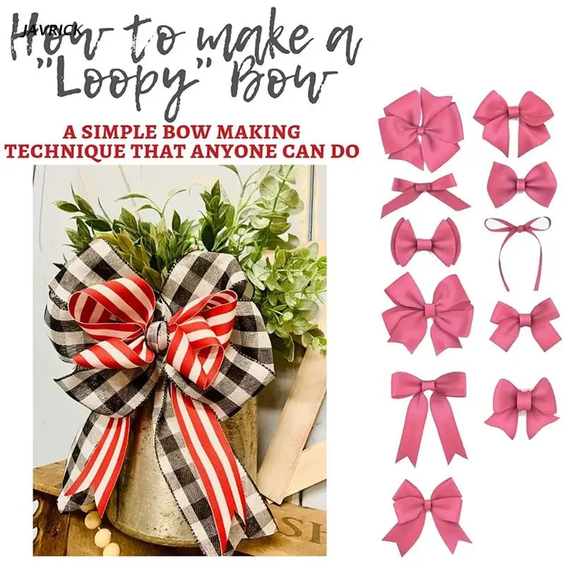 

Multipurpose Bow Maker for Ribbon Wooden Bow Making Tool for Ribbon Crafts DIY Decoration for Christmas Valentine's Day