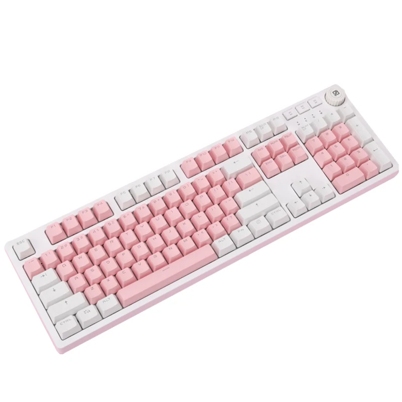 ajazz ak515 mechanical gaming keybaord usb wired blue switch gamer keyboard pbt printing keycaps for pclaptop free global shipping